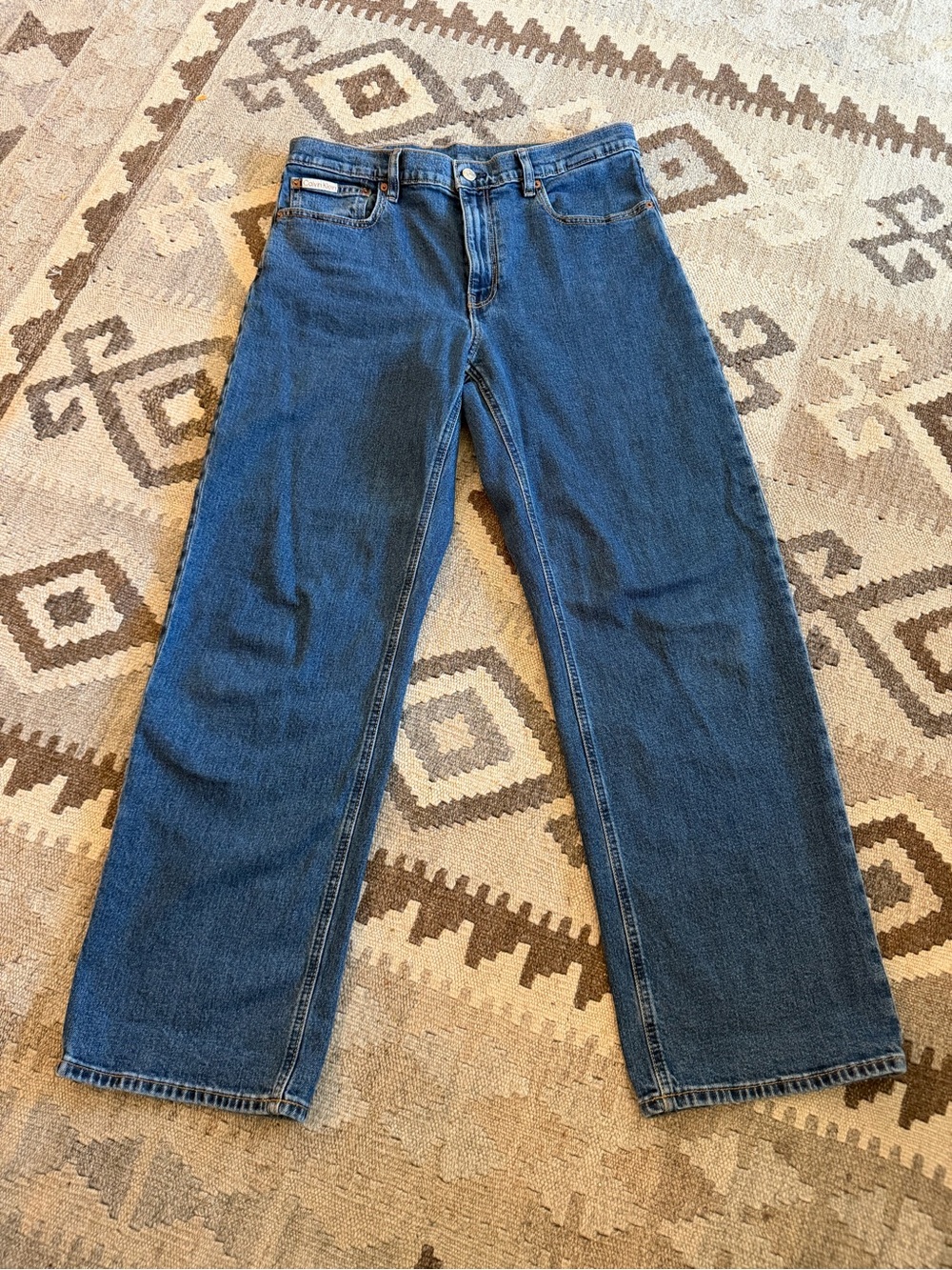 Calvin Klein signature 90’s straight dark denim jeans size 31